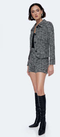 SHORT NEGRO ESTAMPADO