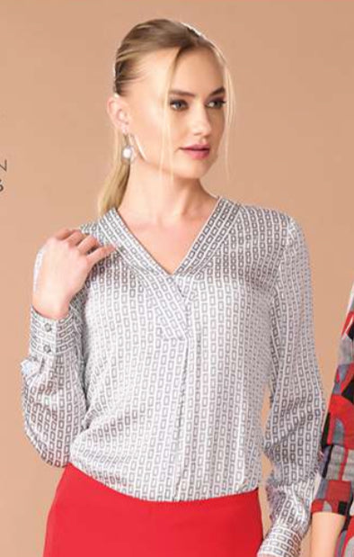 BLUSA GRIS ESTAMPADA 1795