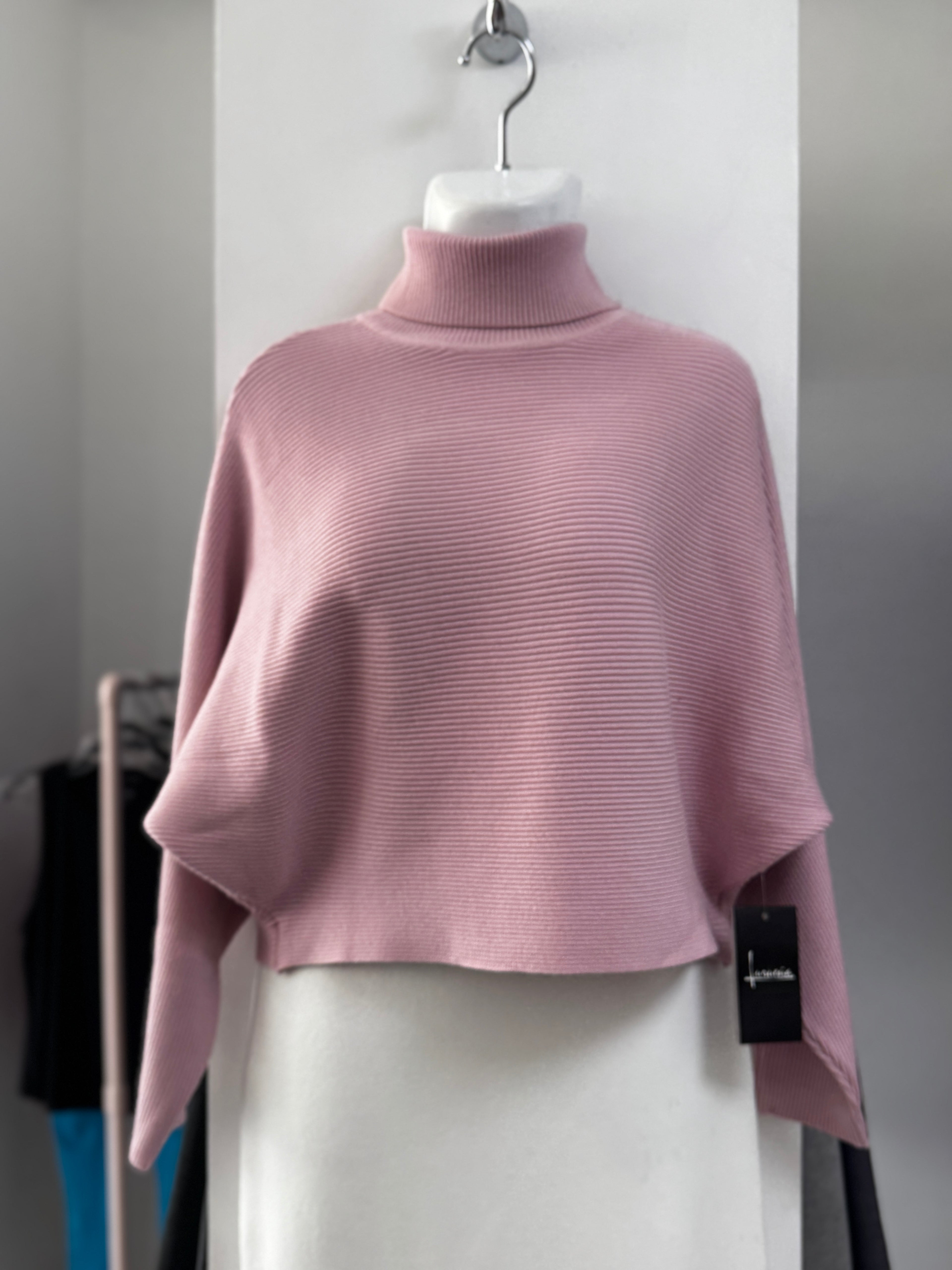 SUÉTER ROSA/BEIGE/GRIS/NEGRO FT027M