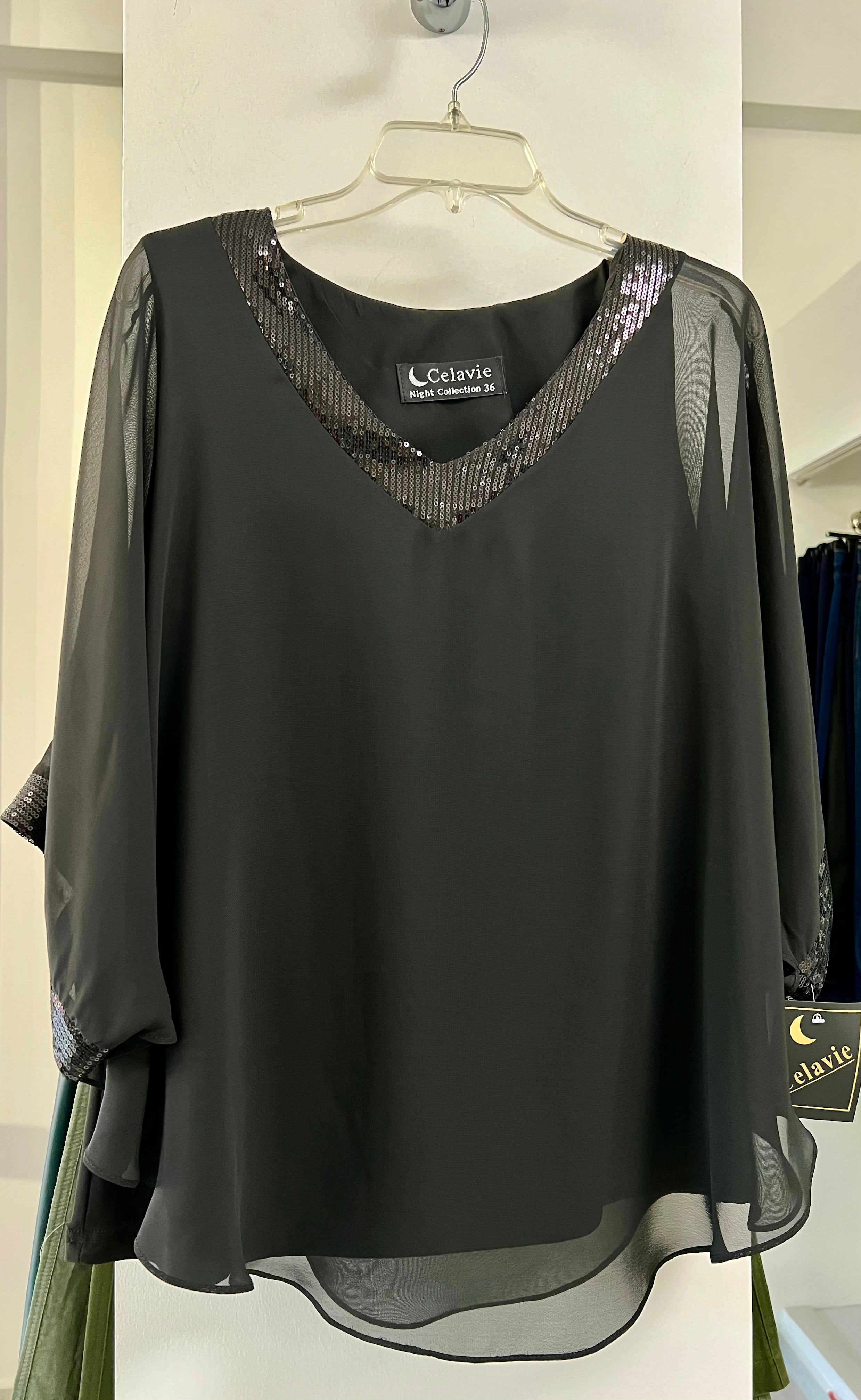 BLUSA GASA NEGRO/MARINO/BLANCO