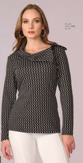 BLUSA NEGRA ESTAMPDA 1983