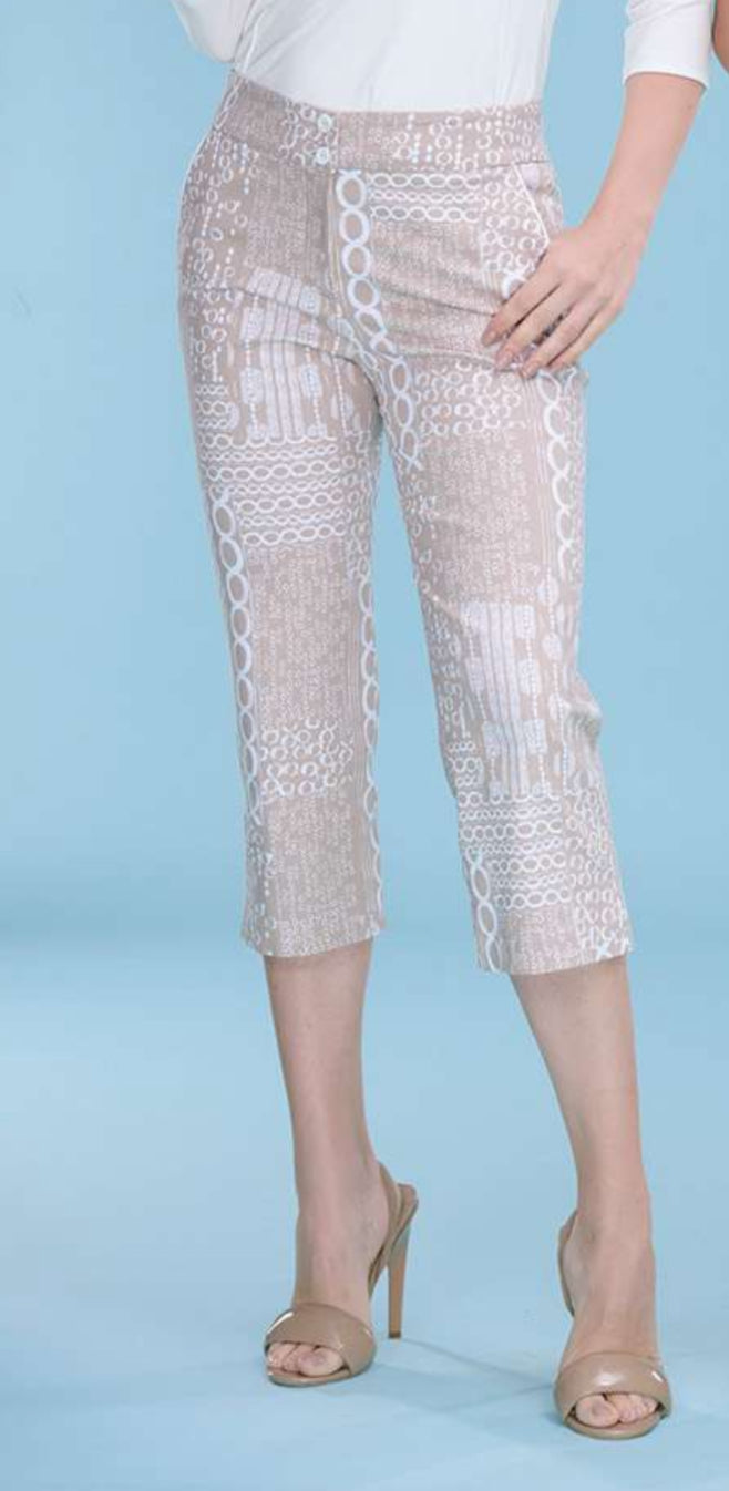 PANTALÓN CAPRI BEIGE 2456