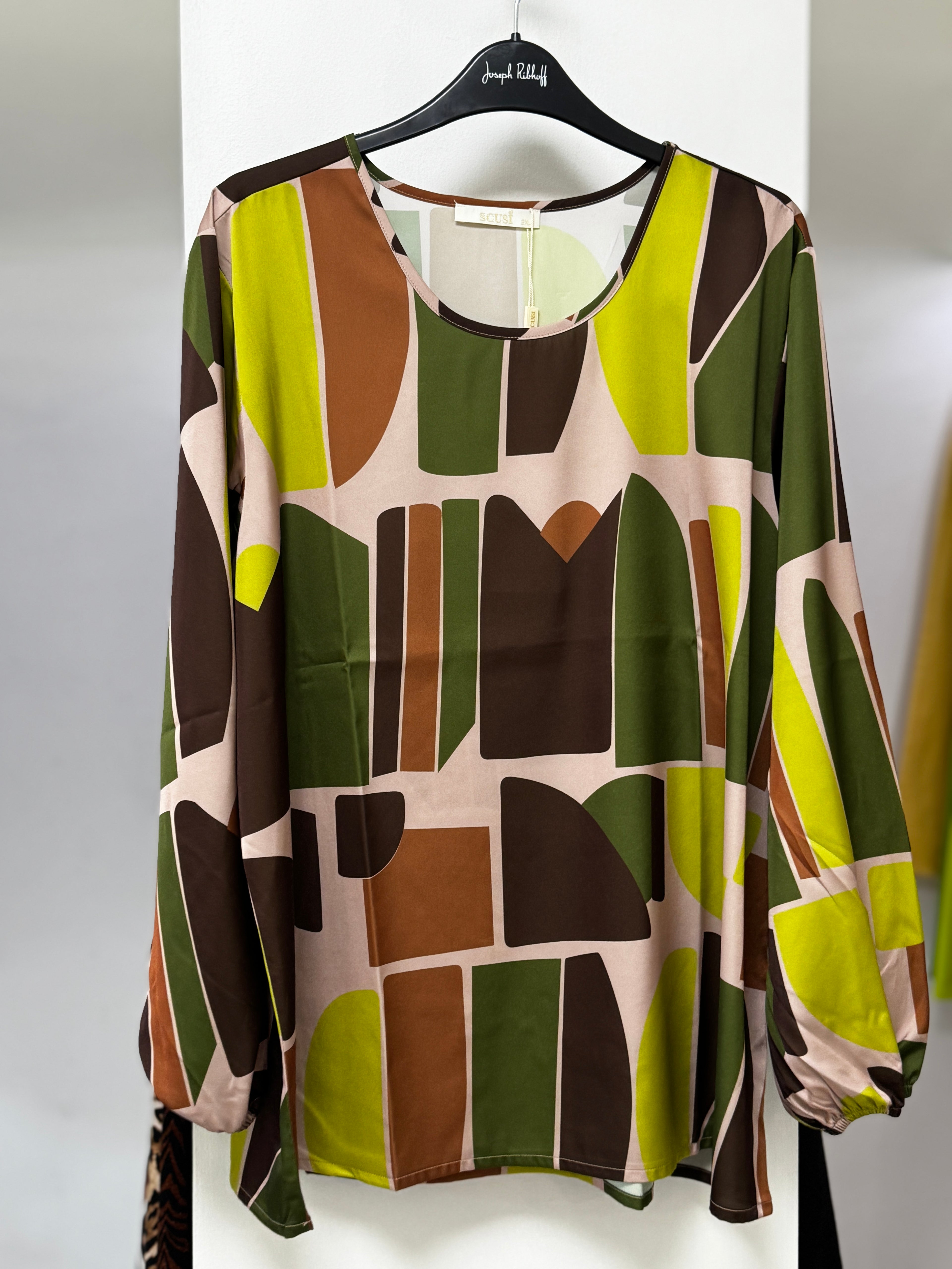 BLUSA ESTAMPADA CAFE/AZUL 138415