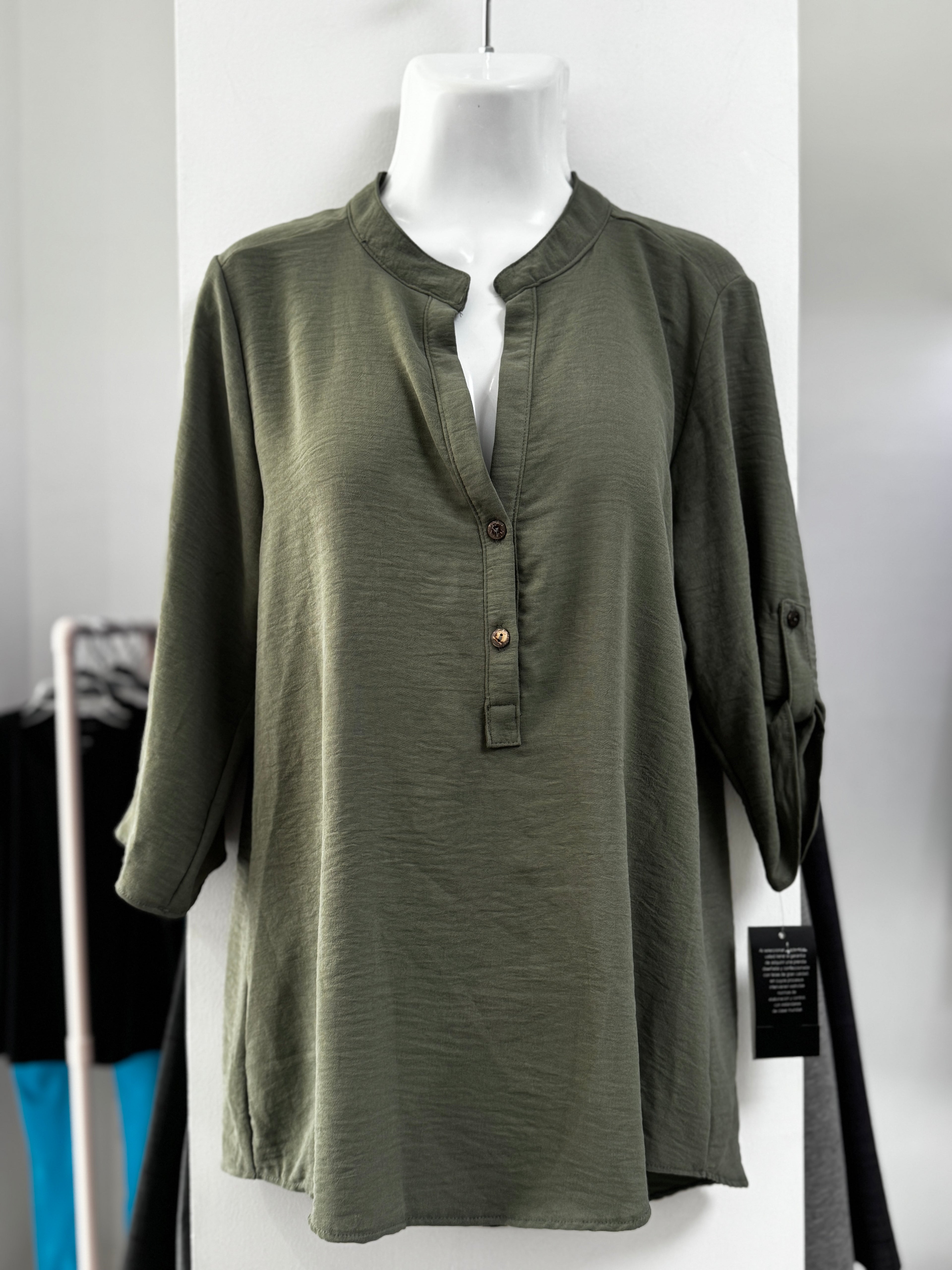 BLUSA ROJA/VERDE L35606