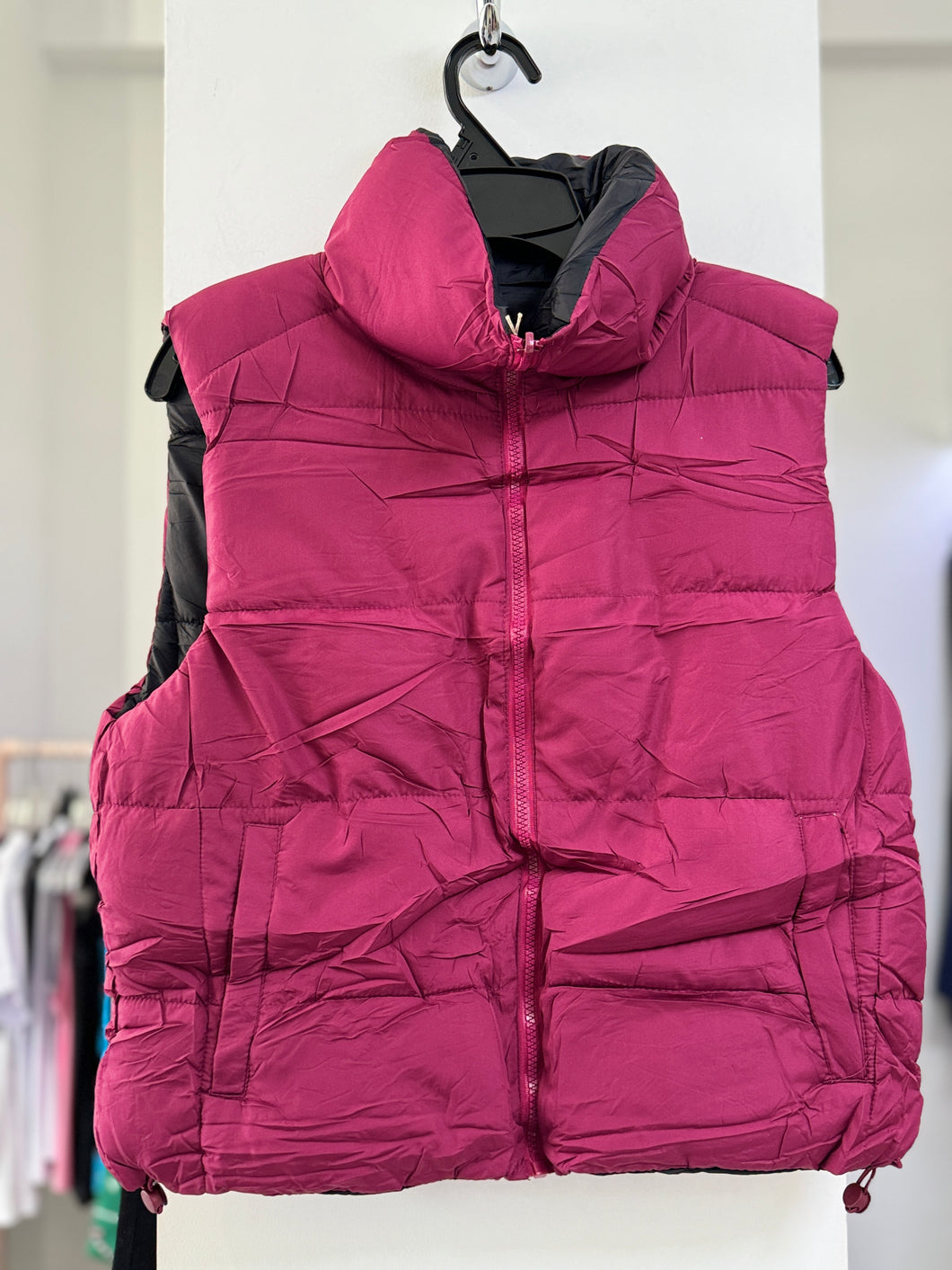 CHALECO REVERSIBLE MAGENTA/MARINO SAG991