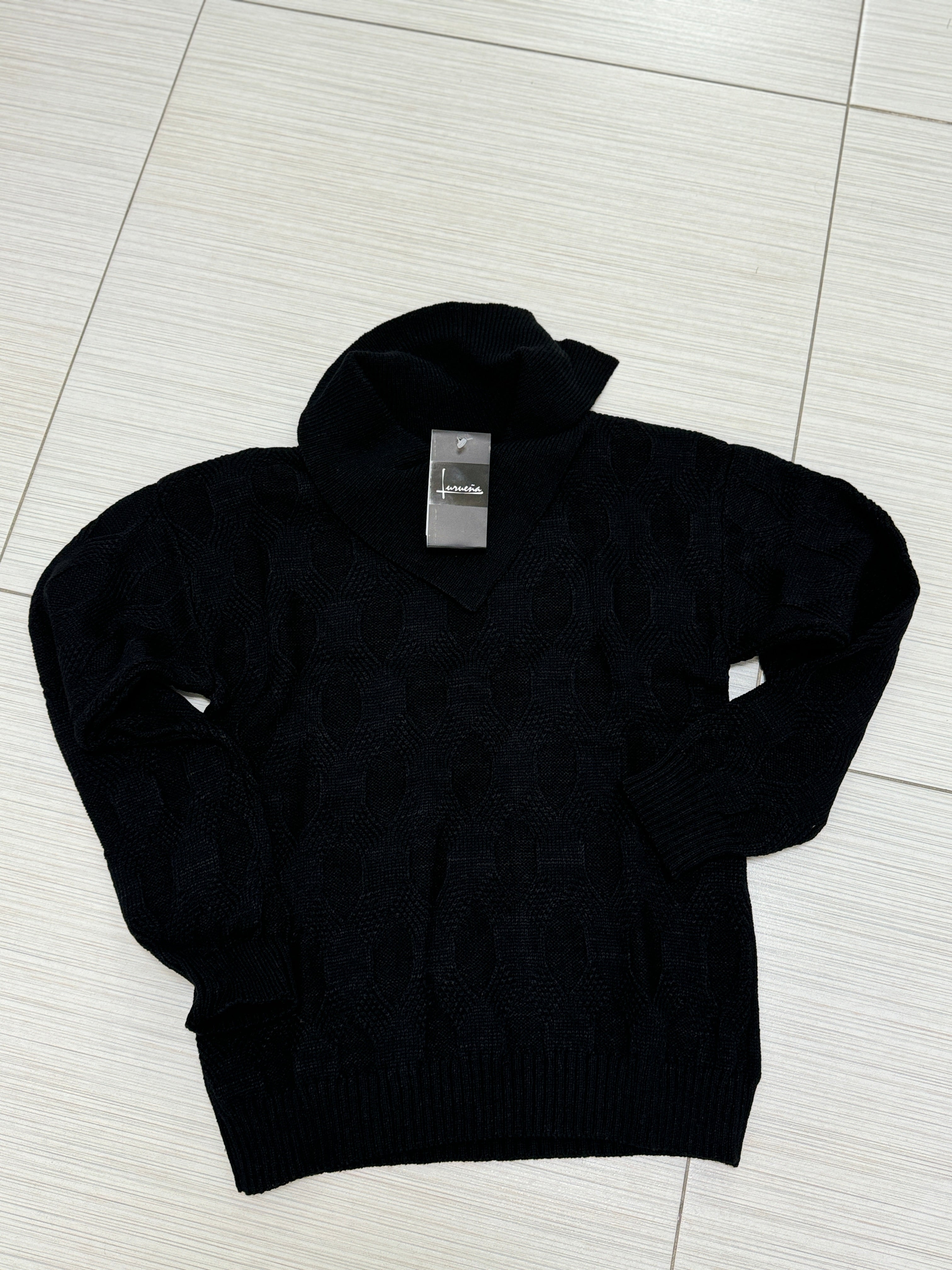 SUÉTER TEJIDO BEIGE/CAFÉ/NEGRO L33330