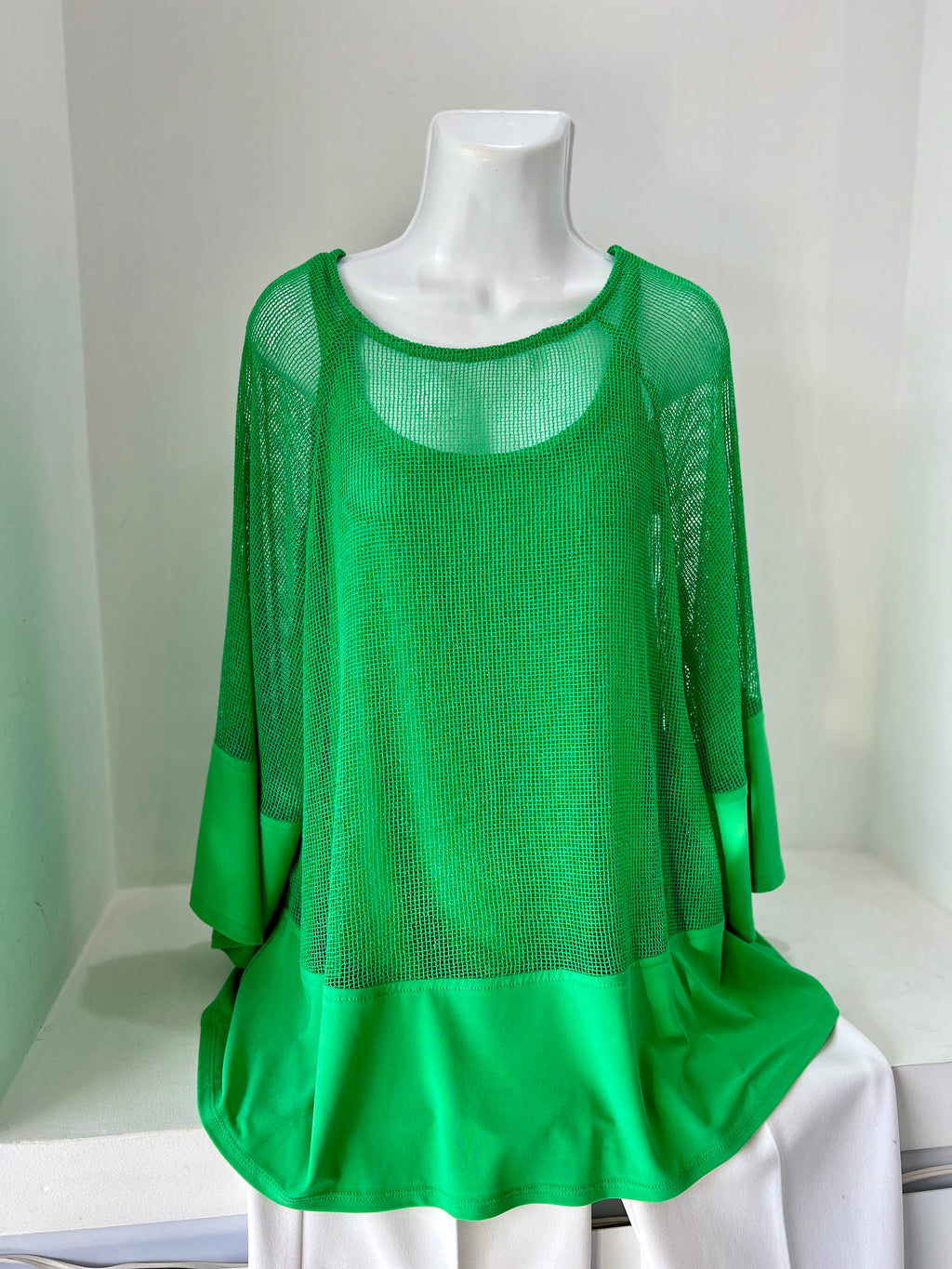 BLUSA MESH VERDE PERICO/VERDE LIMÓN 241261