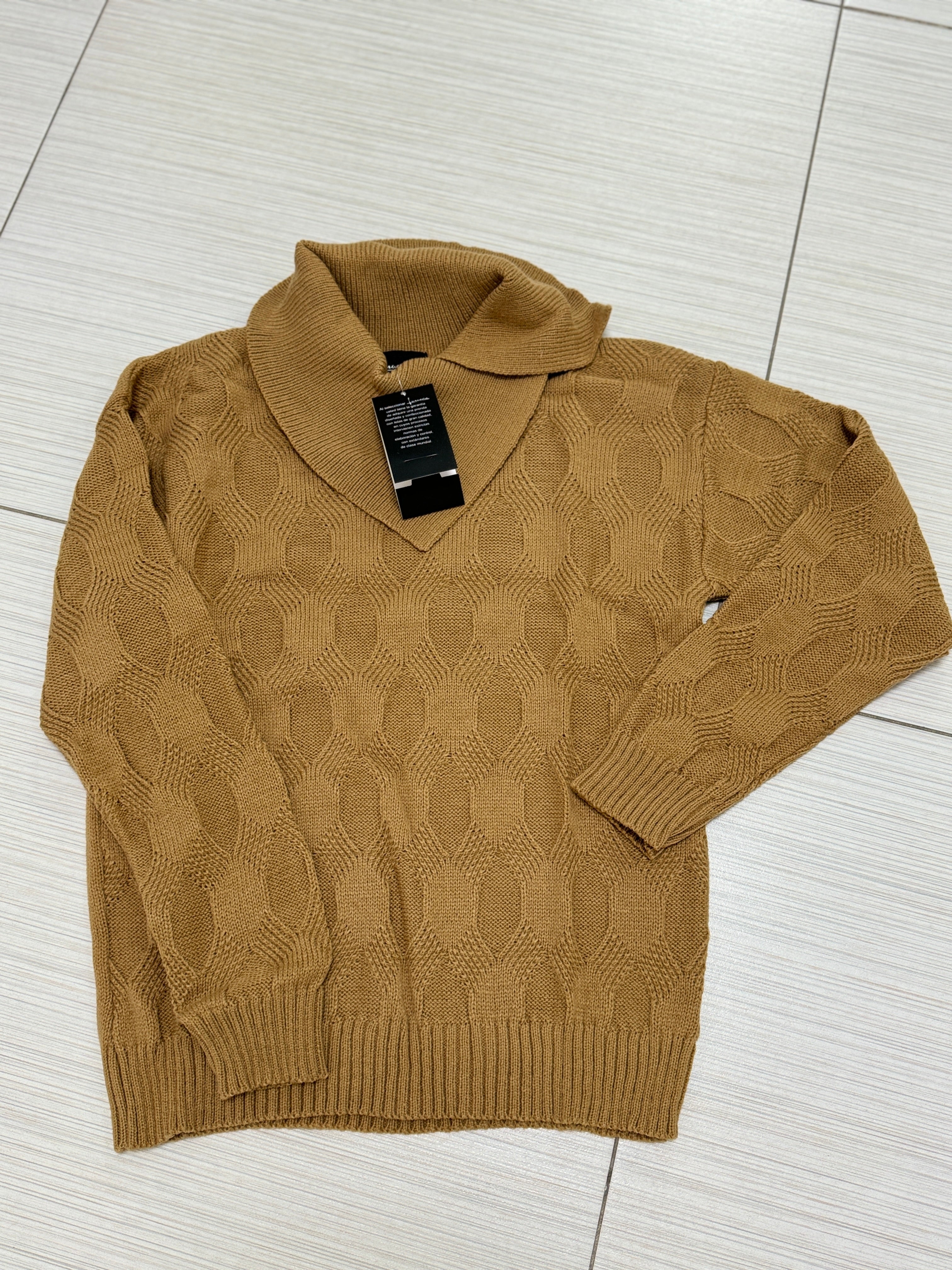 SUÉTER TEJIDO BEIGE/CAFÉ/NEGRO L33330