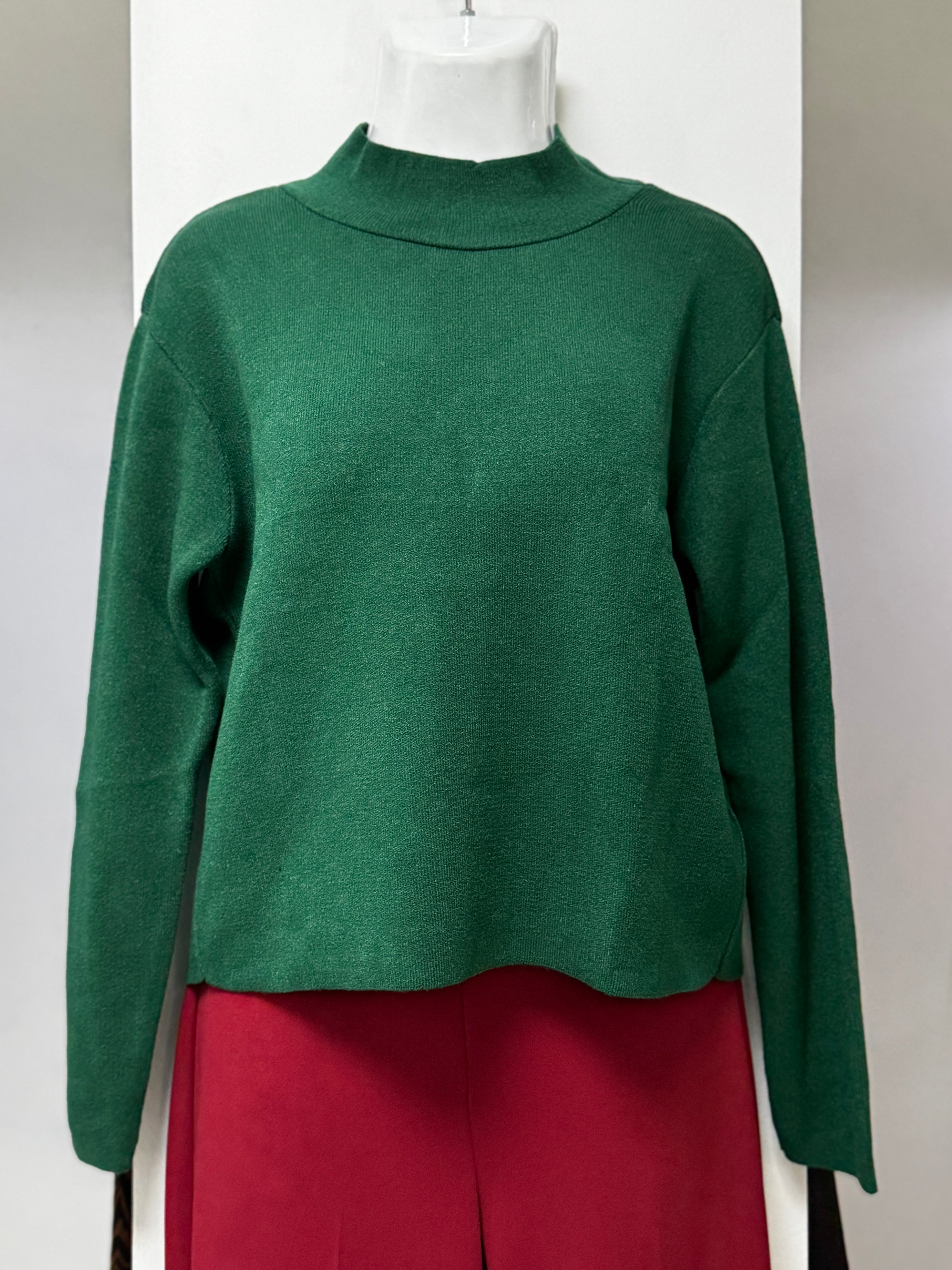 SUÉTER CAFÉ/VERDE L33399