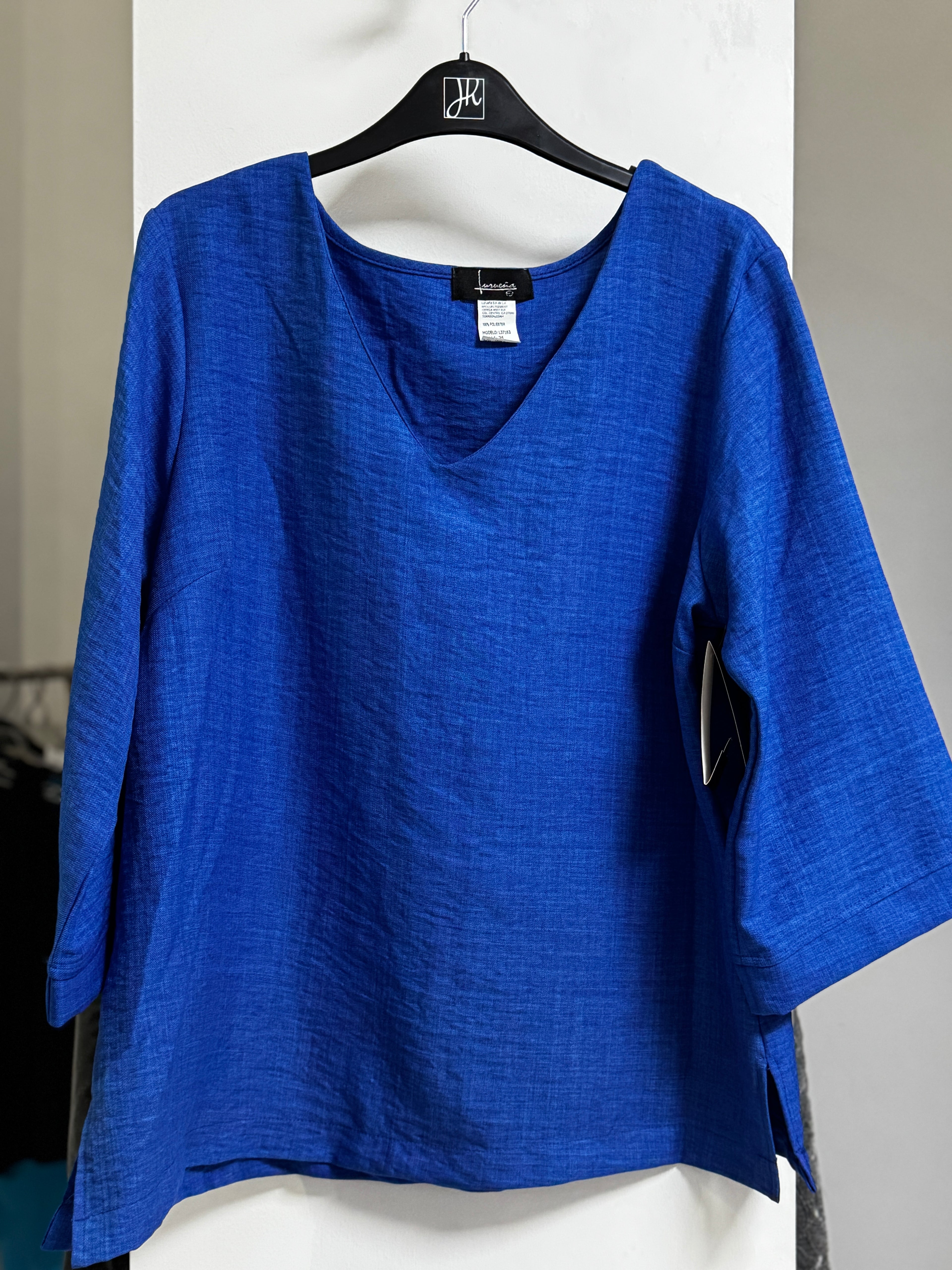 BLUSA AZUL/CAFE/NEGRO L37163