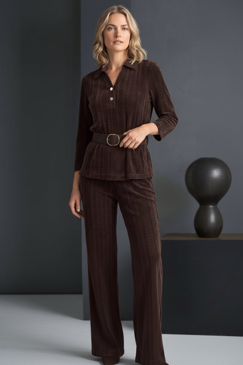 PANTALÓN CAFÉ TERCIOPELO 226295