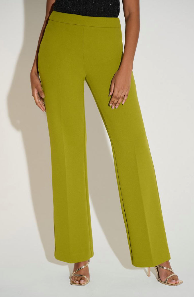 PANTALÓN PALAZZO VINO/VERDE LIMÓN 233787F25