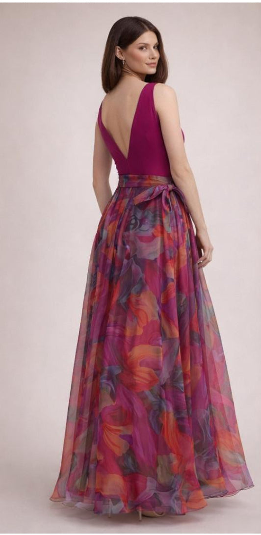 VESTIDO LARGO FIUSHA ESTAMPADO 56263