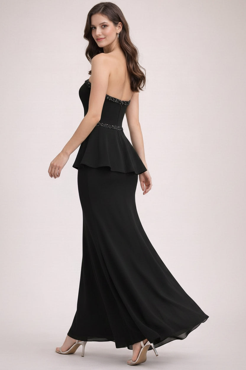 VESTIDO LARGO NEGRO 57379