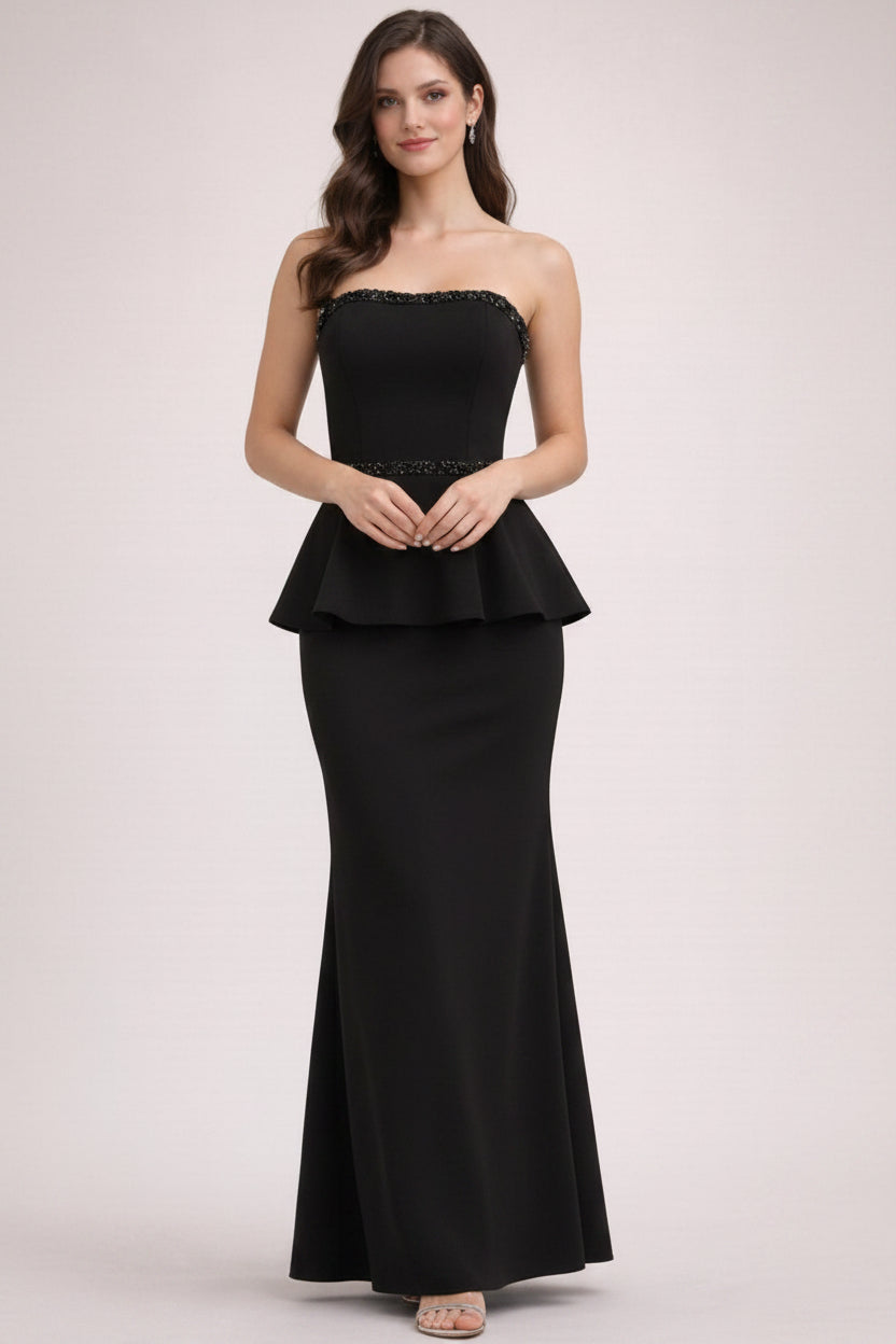 VESTIDO LARGO NEGRO 57379