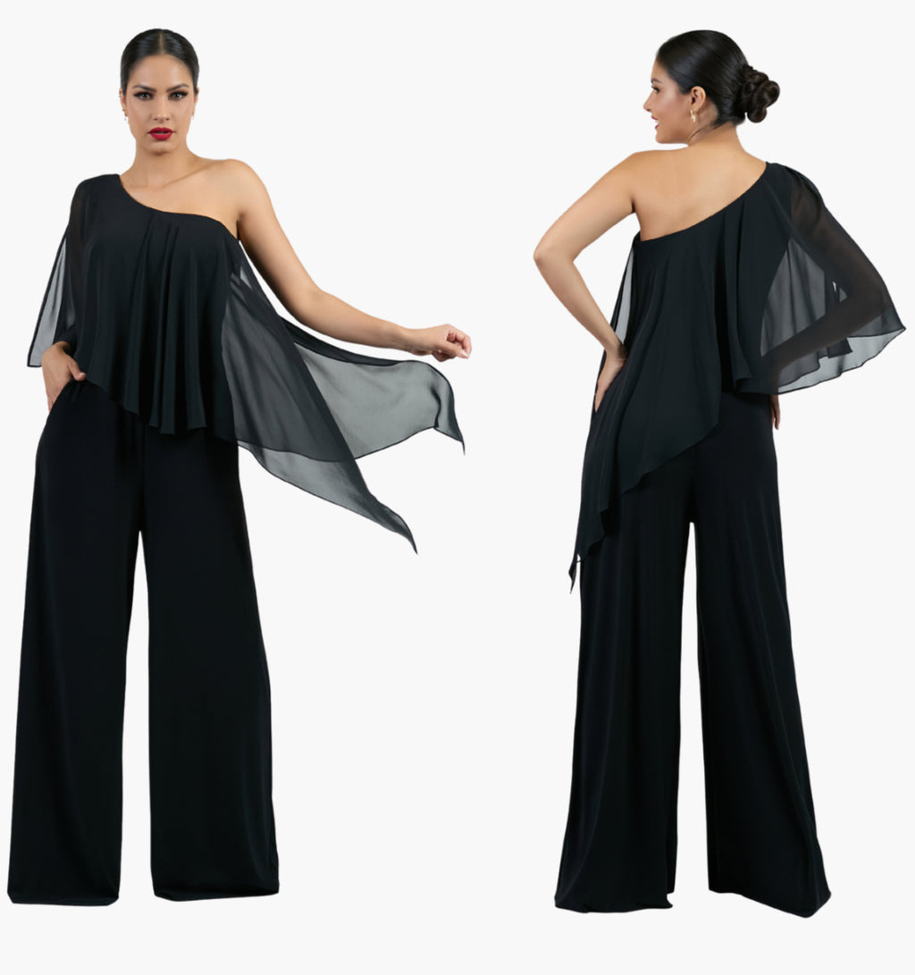 JUMPSUIT NEGRO/ROJO/BUGAMBILIA GASA 57194