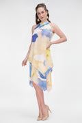 VESTIDO AMARILLO ESTAMPADO 2329