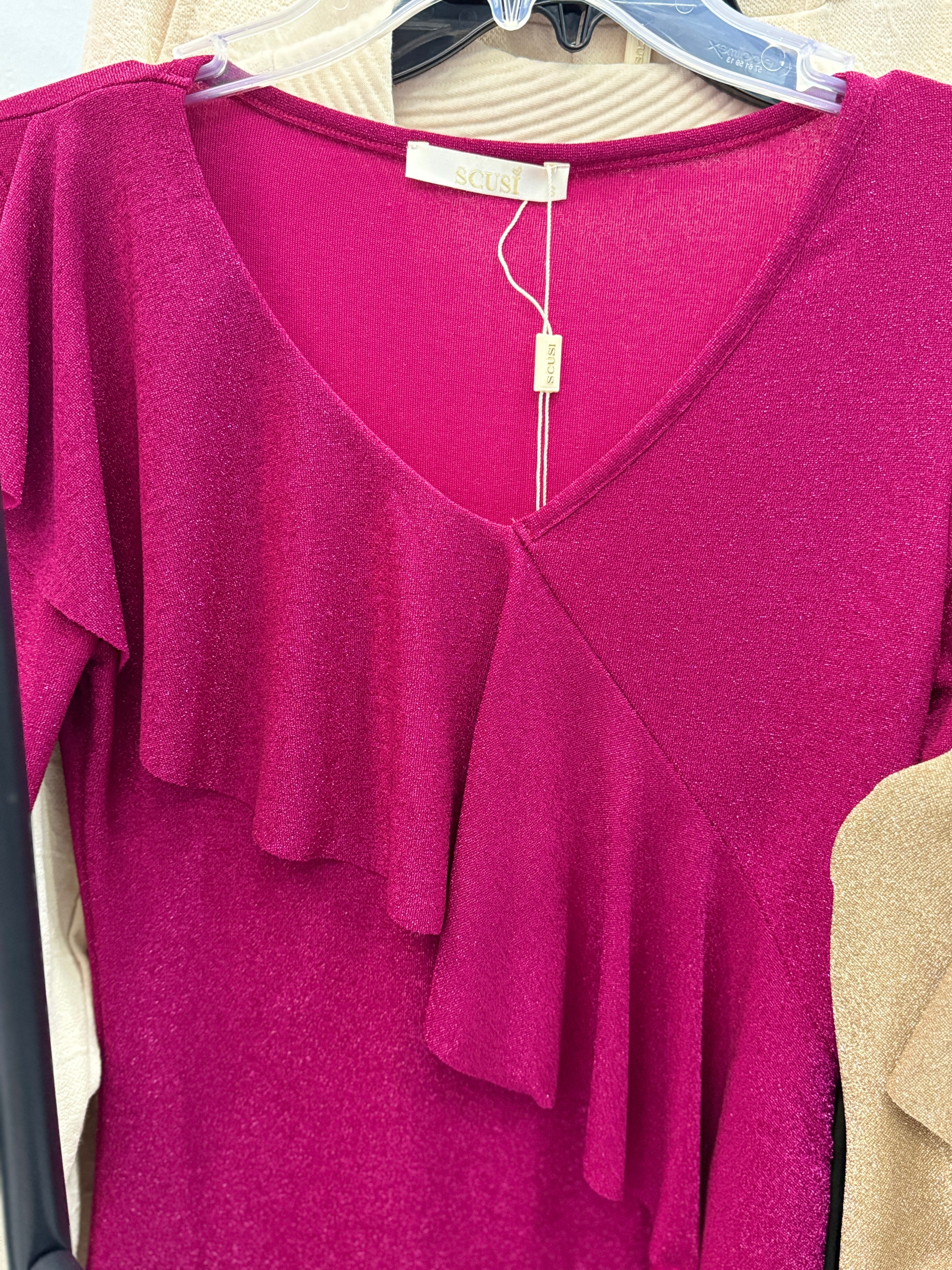 BLUSA BEIGE/BERENJENA/NEGRO 38344
