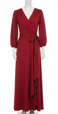 VESTIDO LARGO AZUL REY/ VERDE ESMERALDA/ROJO 56610