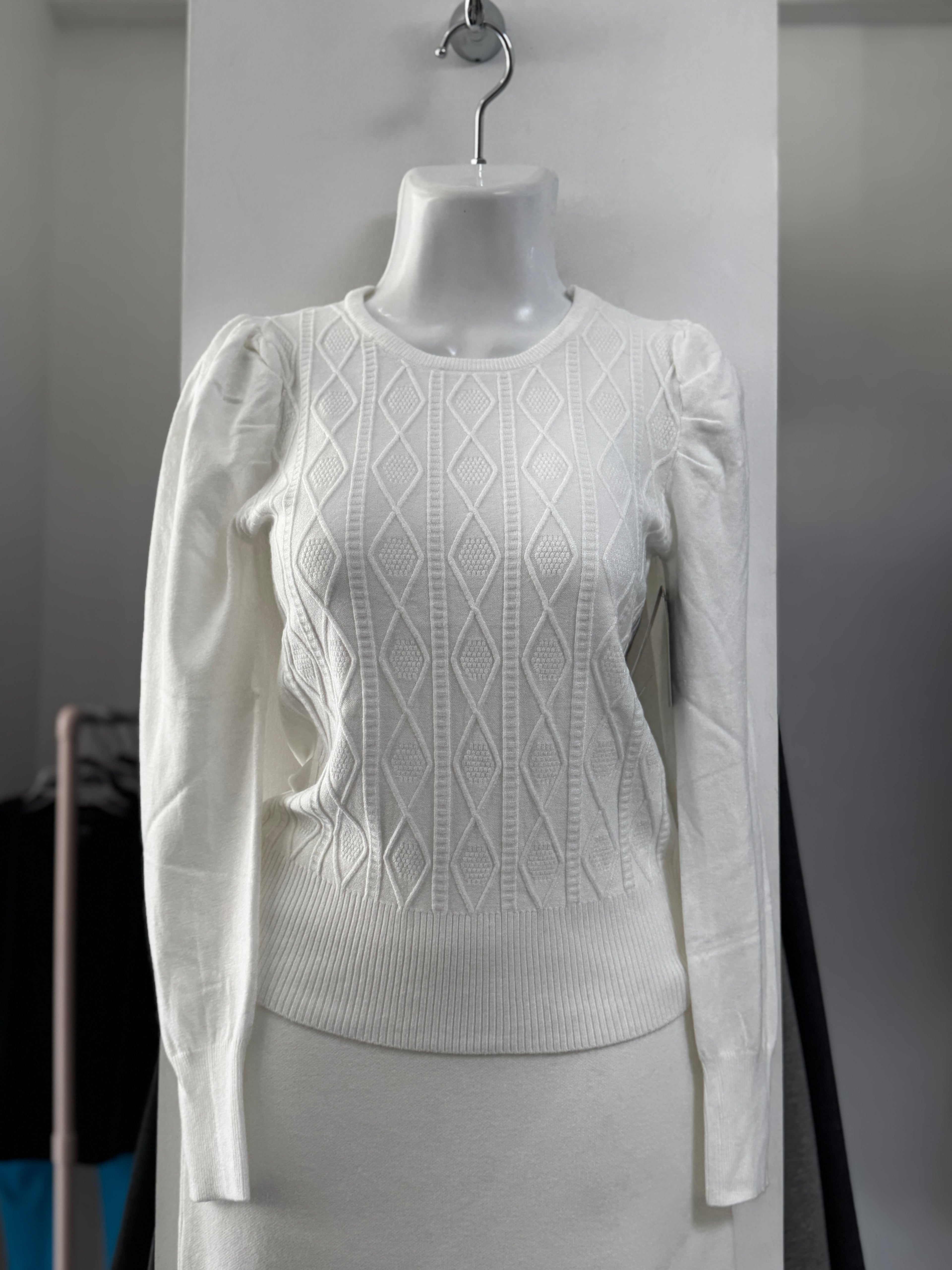 SUÉTER BLANCO/GRIS/NEGRO B795