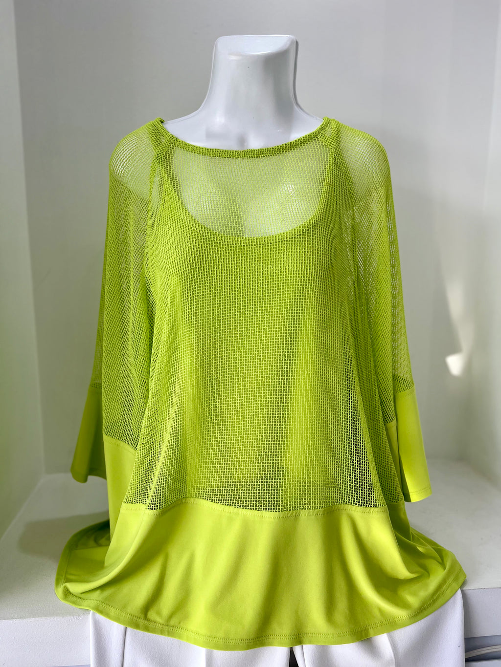 BLUSA MESH VERDE PERICO/VERDE LIMÓN 241261