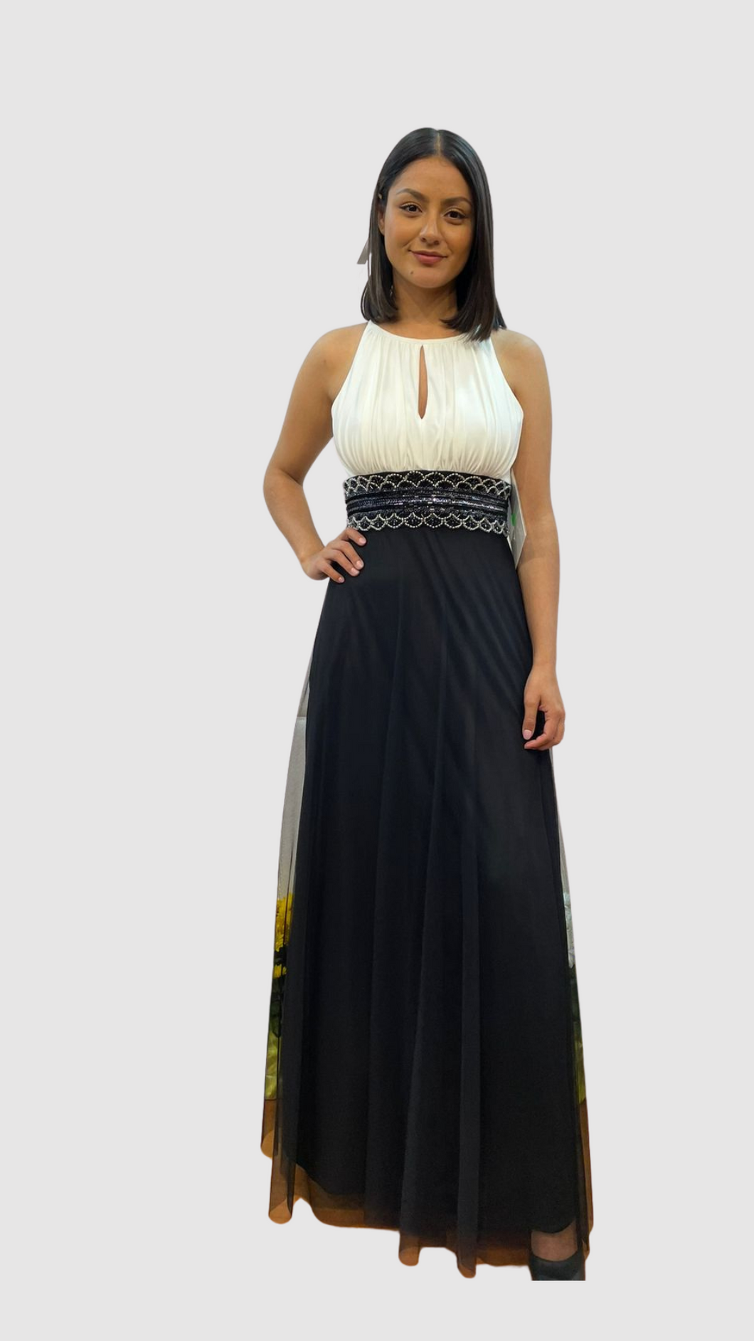 VESTIDO LARGO NEGRO 56912