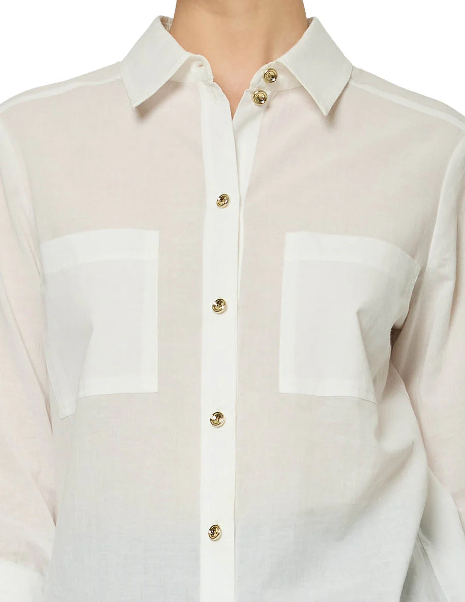 BLUSA CAMISERA BLANCA 126417