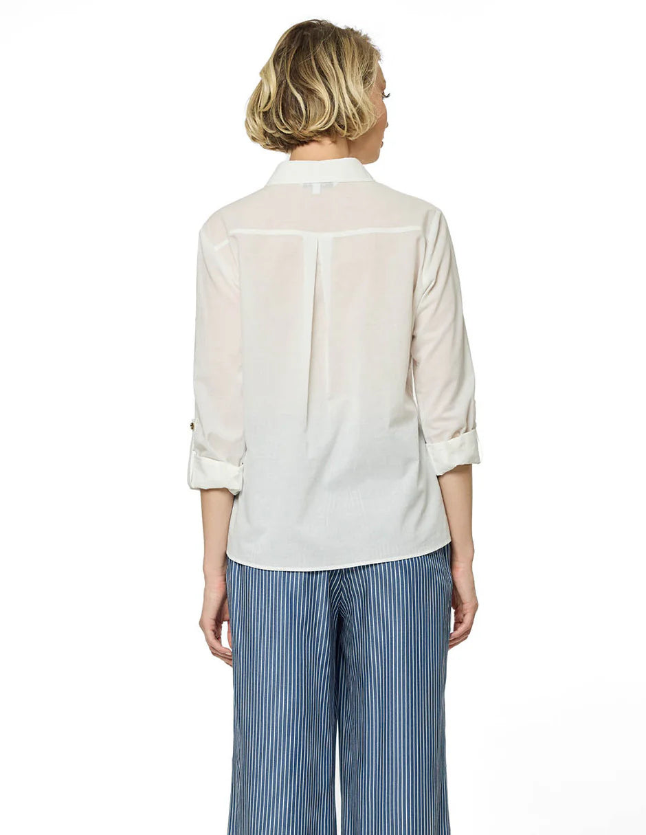 BLUSA CAMISERA BLANCA 126417