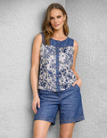 BLUSA AZUL PRINT 126411