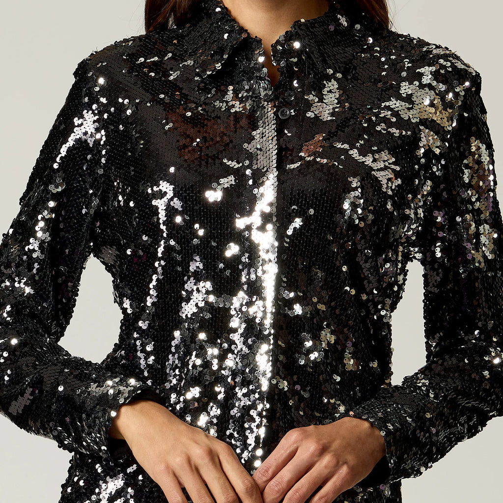 BLUSA NEGRA LENTEJUELAS R22592