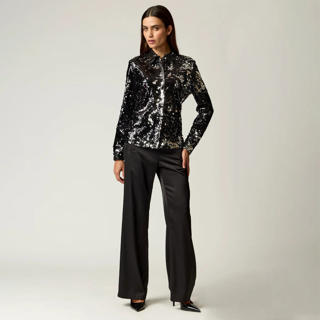 BLUSA NEGRA LENTEJUELAS R22592