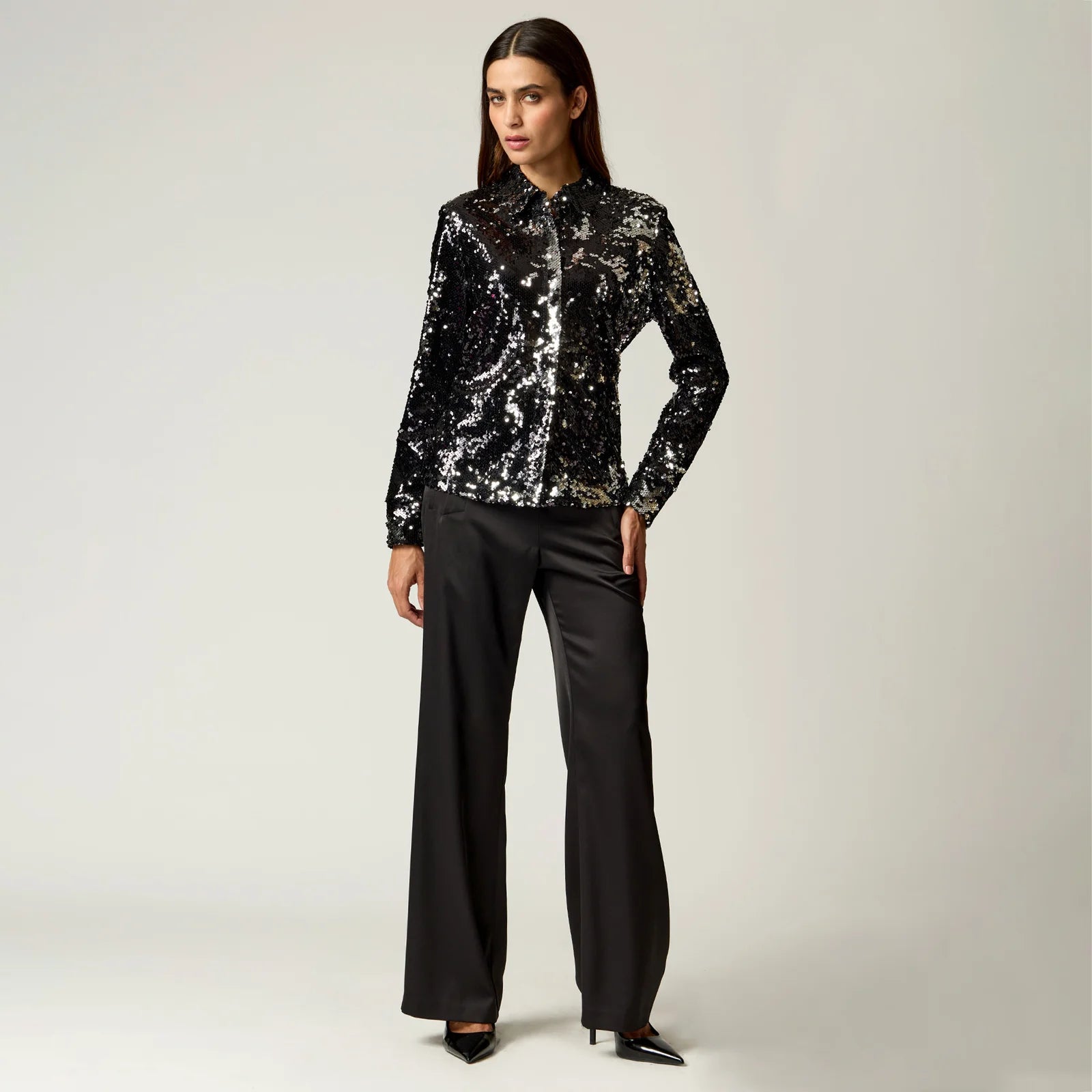 BLUSA NEGRA LENTEJUELAS R22592