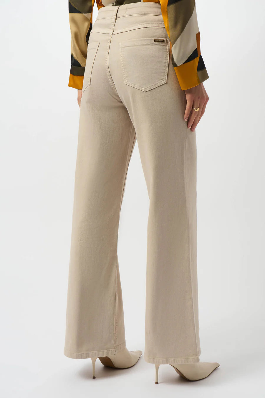 PANTALÓN JEANS VERDE/BEIGE 253950