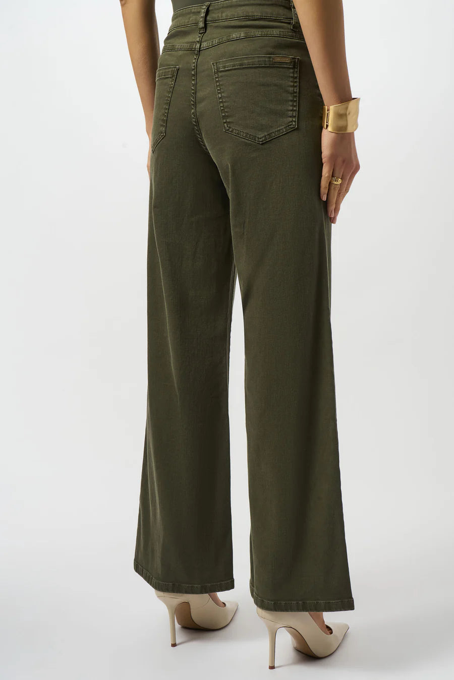 PANTALÓN JEANS VERDE/BEIGE 253950