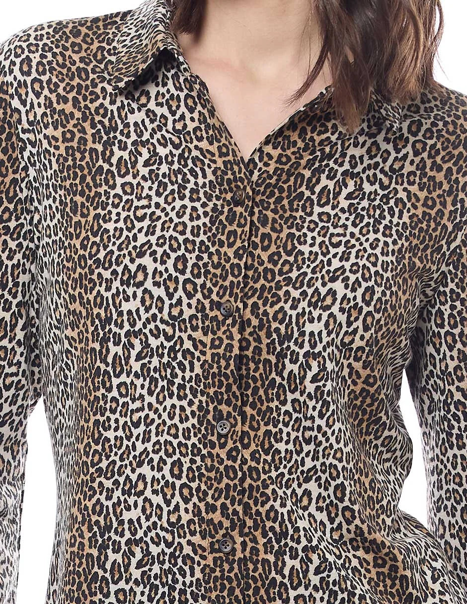 BLUSA BEIGE ANIMAL PRINT 225168