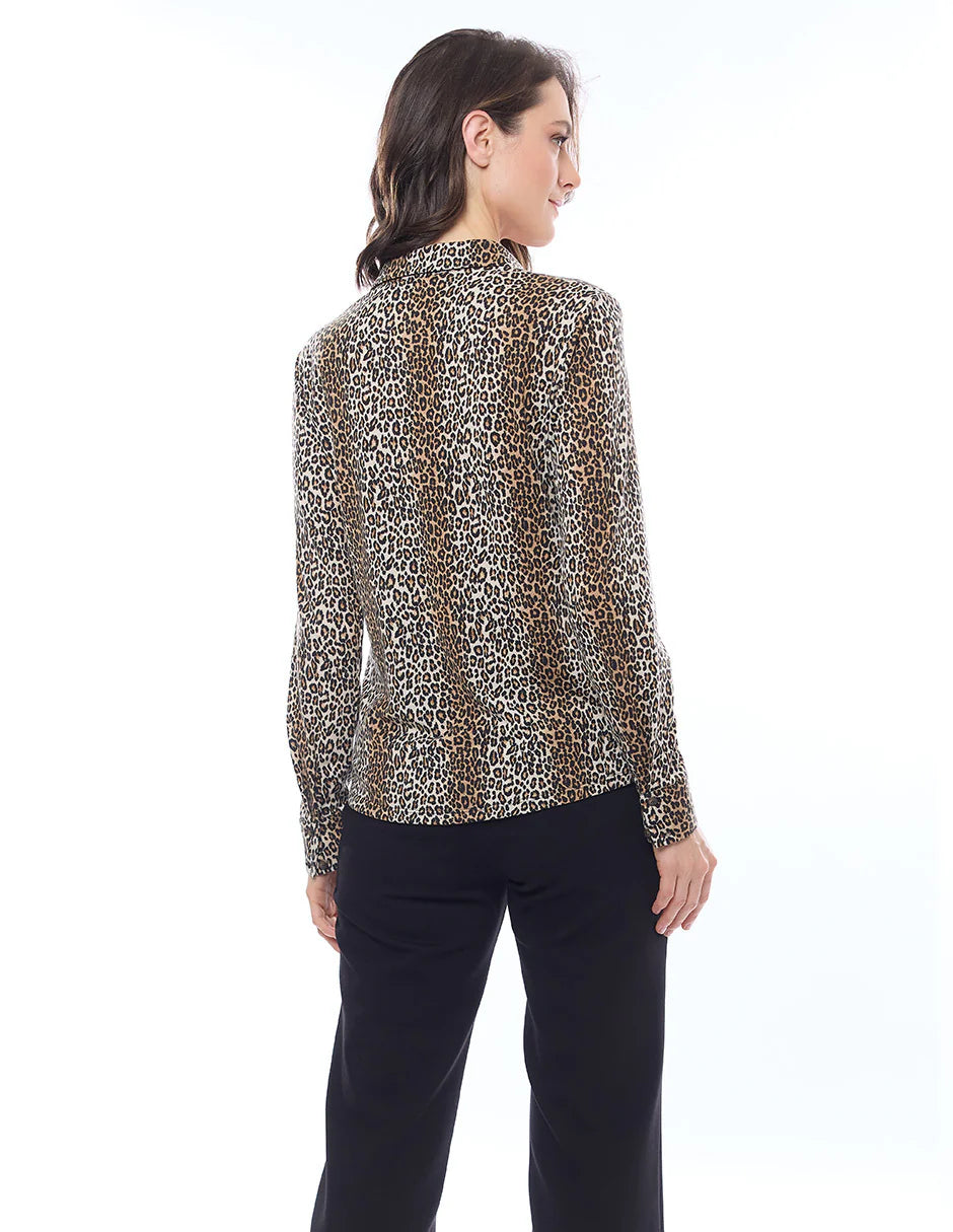 BLUSA BEIGE ANIMAL PRINT 225168