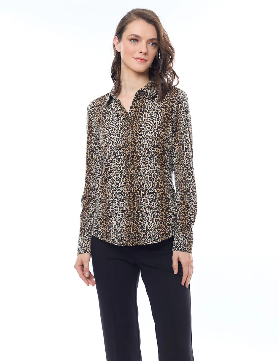 BLUSA BEIGE ANIMAL PRINT 225168