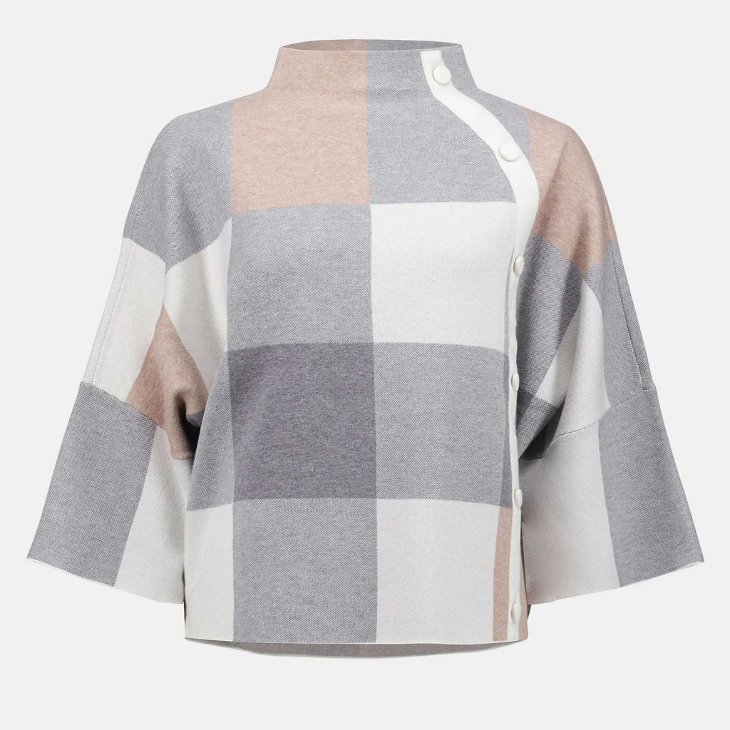 SUÉTER GRIS/VINO 243948F25