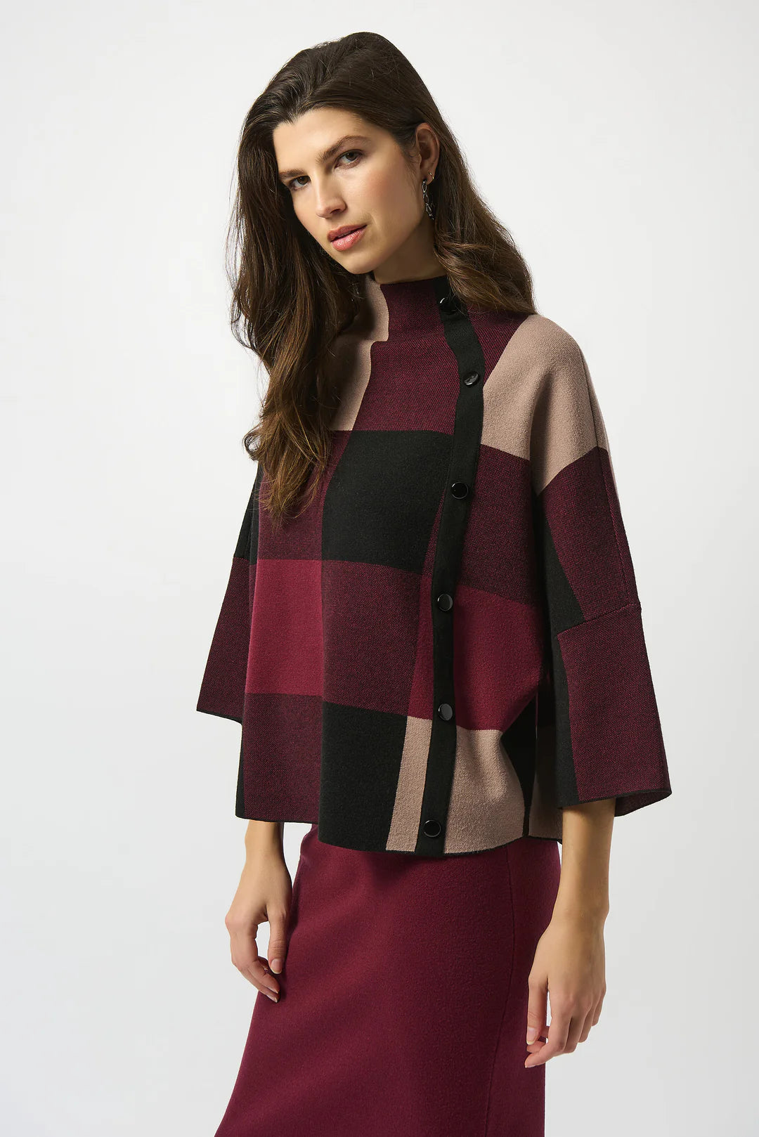 SUÉTER GRIS/VINO 243948F25