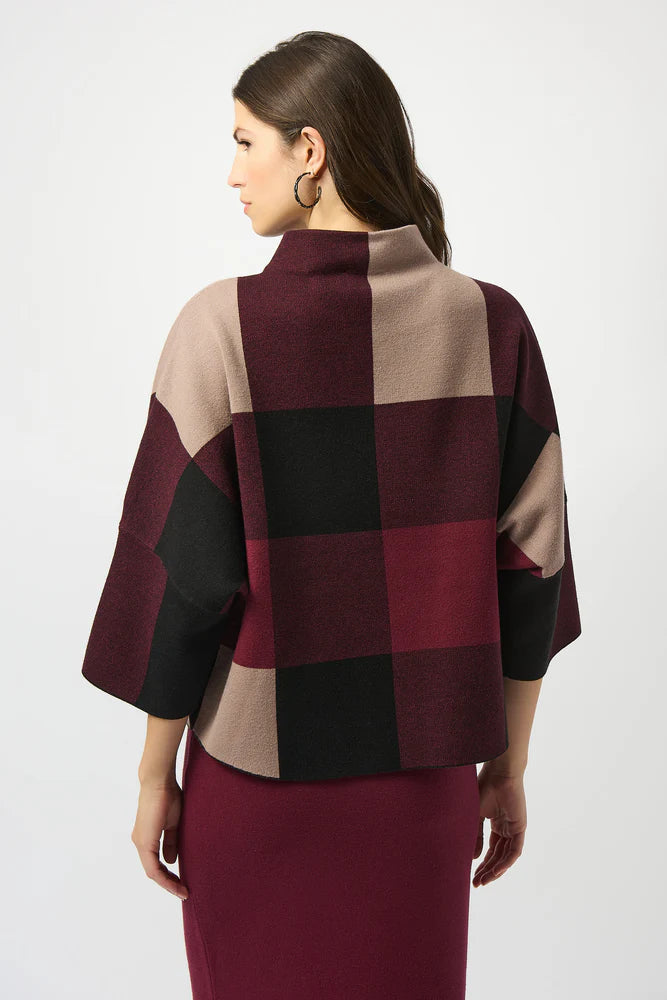 SUÉTER GRIS/VINO 243948F25