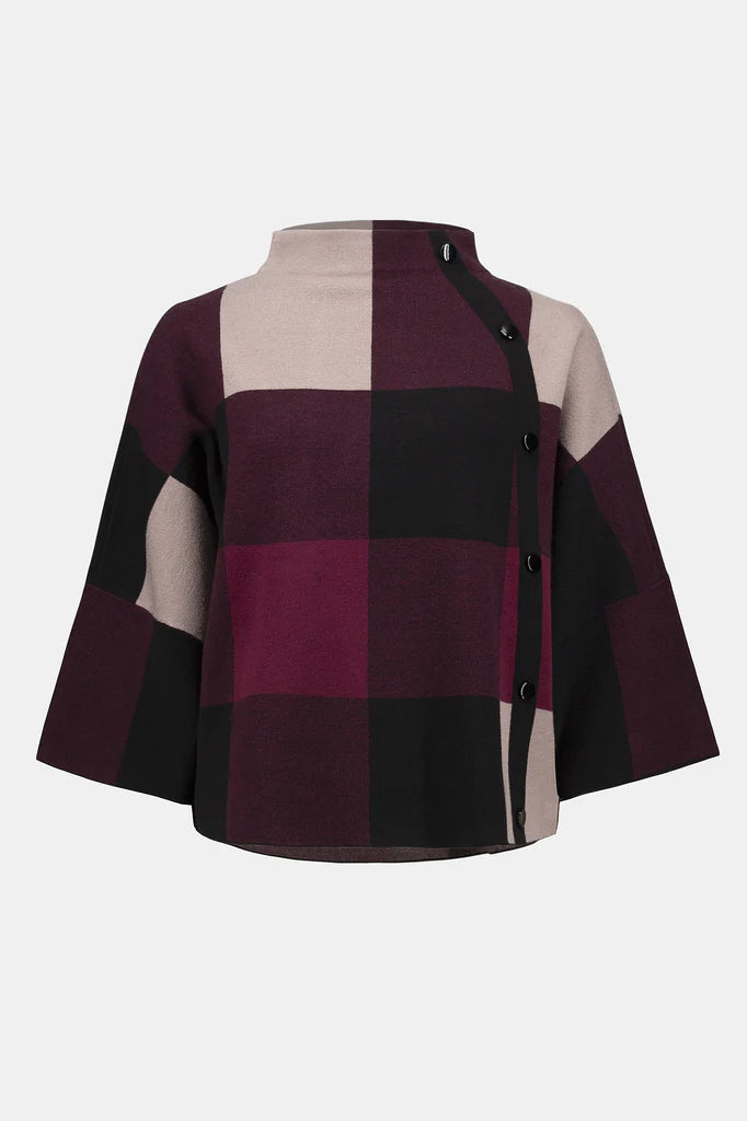 SUÉTER GRIS/VINO 243948F25