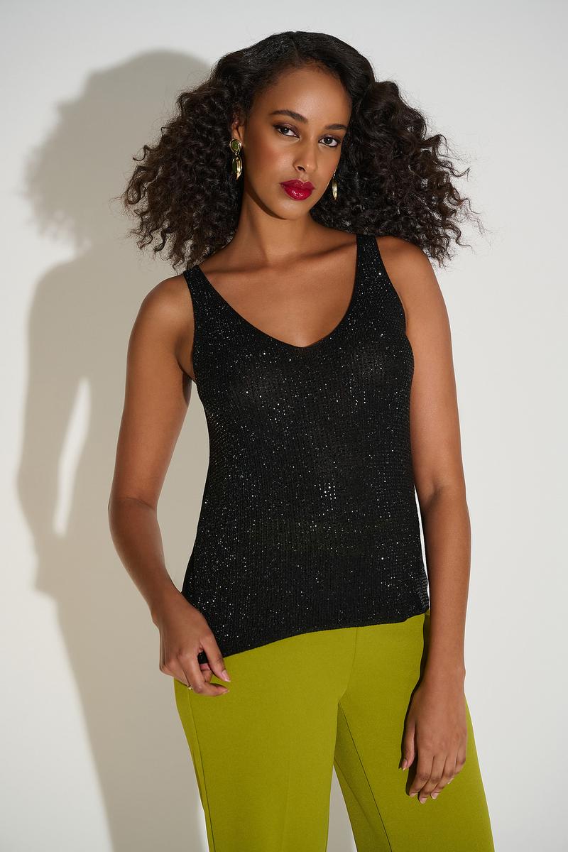 BLUSA TOP NEGRO/VINO 252915F25