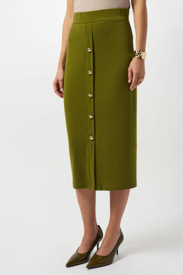 FALDA MIDI VERDE LIMÓN 253262