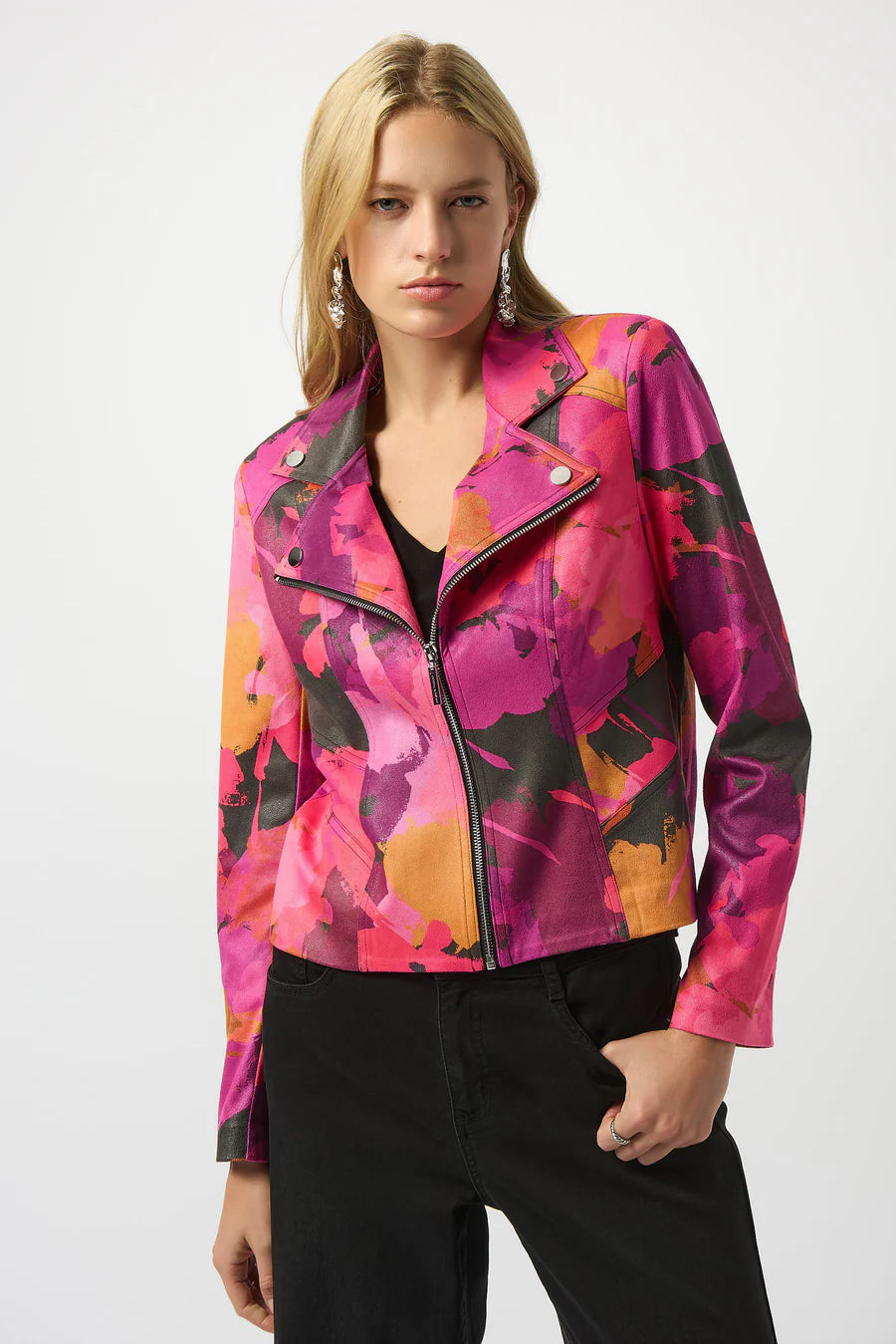 CHAQUETA ROSA ESTAMPADA 253954