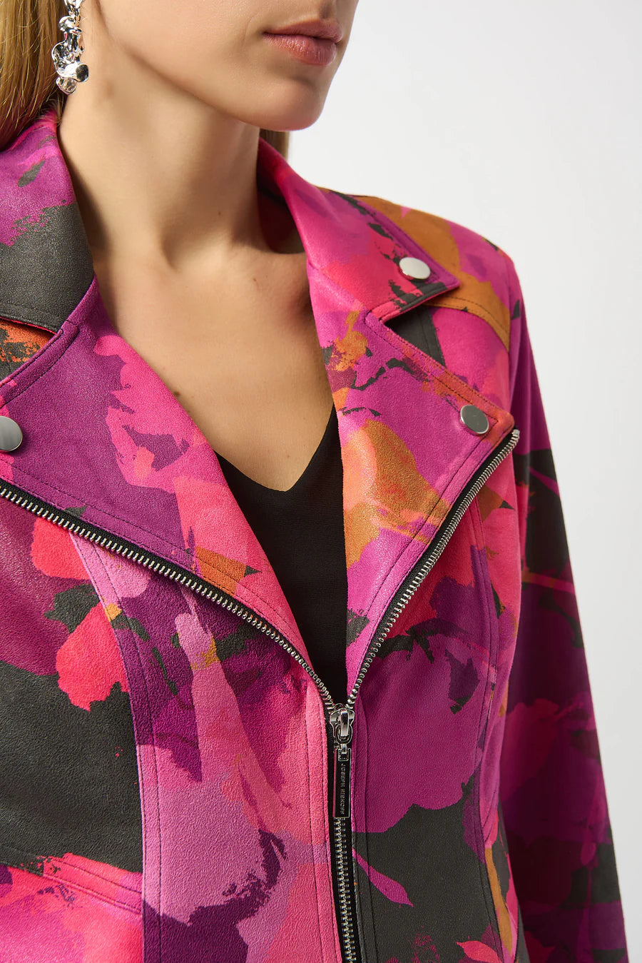 CHAQUETA ROSA ESTAMPADA 253954