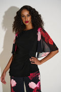 BLUSA NEGRA ESTAMPADA 253763