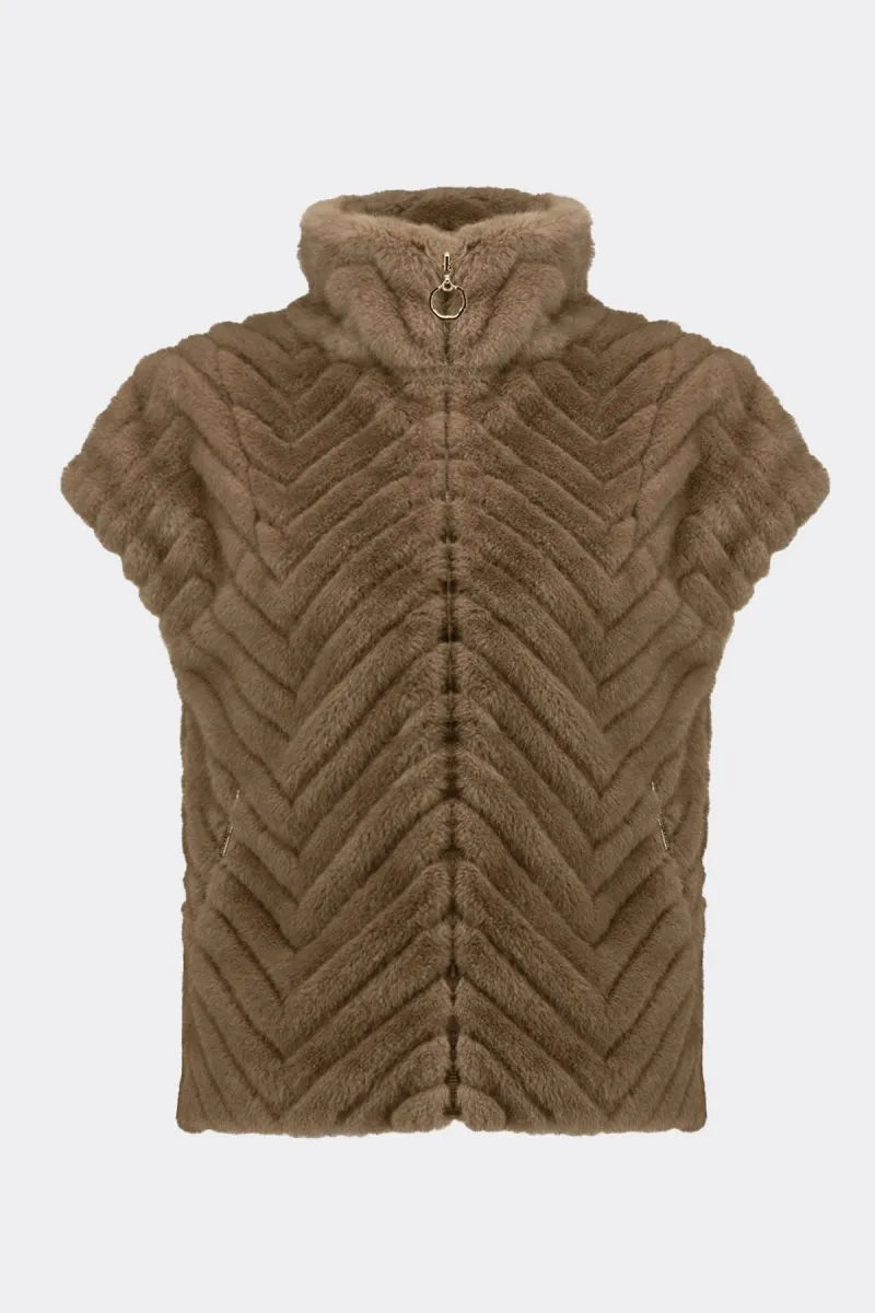 CHALECO AFELPADO  BEIGE 254906