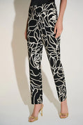 PANTALÓN NEGRO ESTAMPADO 253784