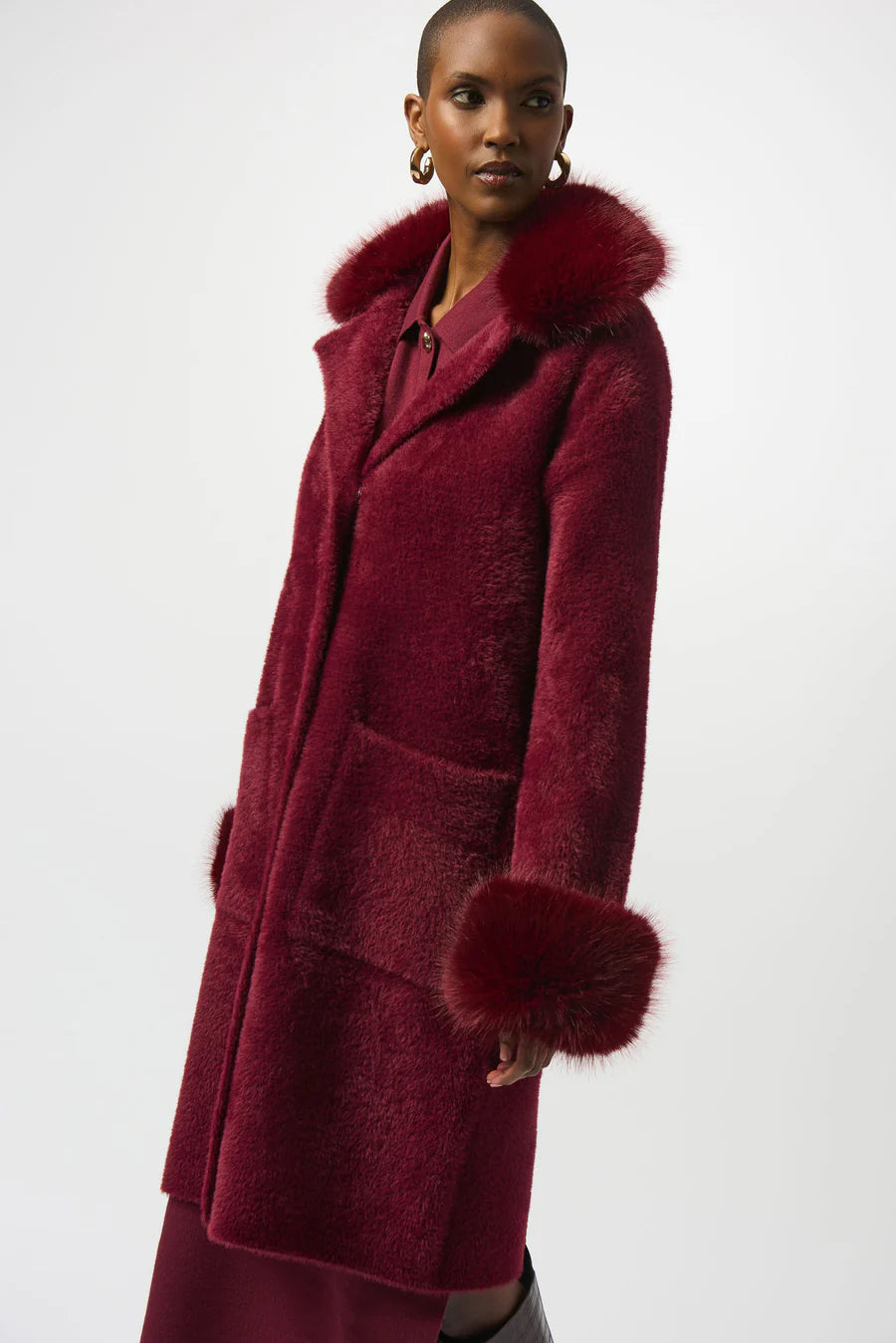 ABRIGO VINO/ROSA 243923f25