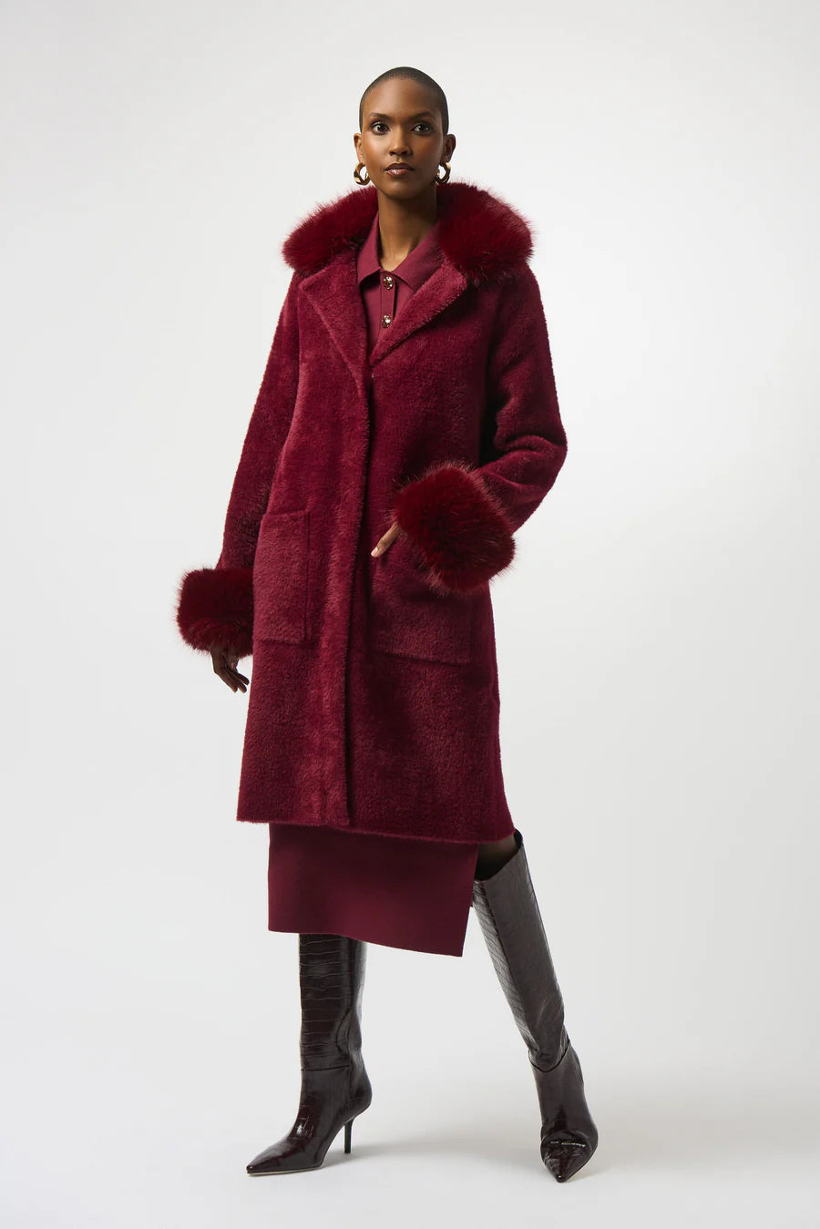ABRIGO VINO/ROSA 243923f25